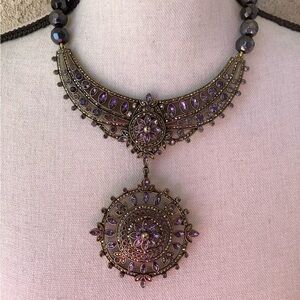 Heidi Daus Swarovski Crystal brooch / necklace